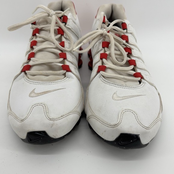 Nike Shox NZ Mens White Red Black Running Shoes 378341-110 Size 12 UK11 EU46 main image 12